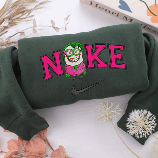 Nike Minion Joker Nike Embroidered Sweatshirt, Nike Movie Inspired, Best Gifts Idea For Him Her - Image 3