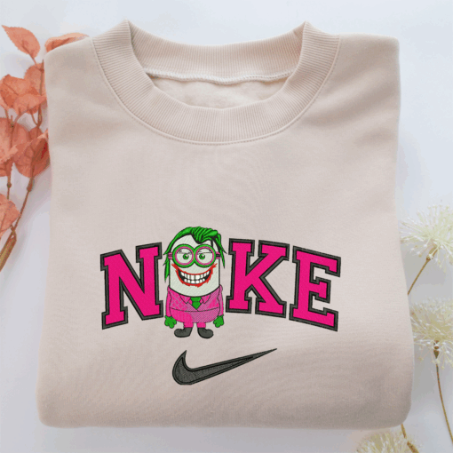 Nike Minion Joker Nike Embroidered Sweatshirt, Nike Movie Inspired, Best Gifts Idea For Him Her