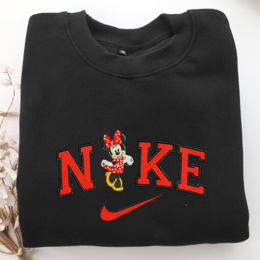 Nike Minnie Mouse Embroidery, Disneyland Embroidered Sweatshirt, Movie Disney Inspired, Best Gifts Idea For Him Her - Image 5
