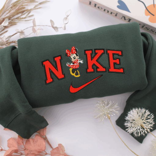 Nike Minnie Mouse Nike Embroidered Sweatshirt, Nike Movie Inspired, Best Gifts Idea For Him Her - Image 3