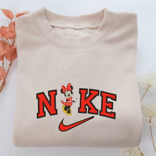 Nike Minnie Mouse Nike Embroidered Sweatshirt, Nike Movie Inspired, Best Gifts Idea For Him Her