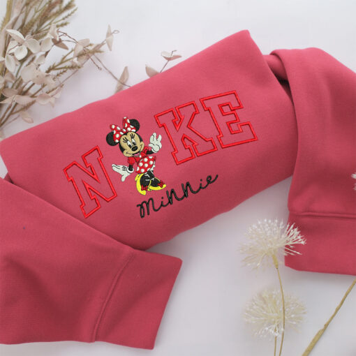 Nike Minnie Mouse v2 Embroidery, Disneyland Embroidered Sweatshirt, Movie Disney Inspired, Best Gifts Idea For Him Her - Image 4