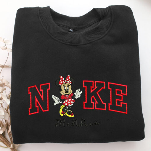 Nike Minnie Mouse v2 Embroidery, Disneyland Embroidered Sweatshirt, Movie Disney Inspired, Best Gifts Idea For Him Her - Image 5
