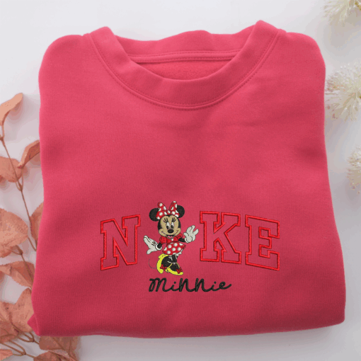 Nike Minnie Mouse v2 Nike Embroidered Sweatshirt, Nike Movie Inspired, Best Gifts Idea For Him Her - Image 5