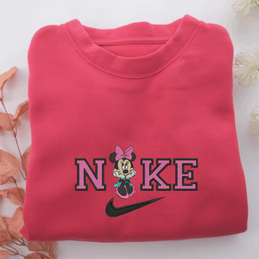 Nike Minnie Mouse v3 Nike Embroidered Sweatshirt, Nike Movie Inspired, Best Gifts Idea For Him Her - Image 5