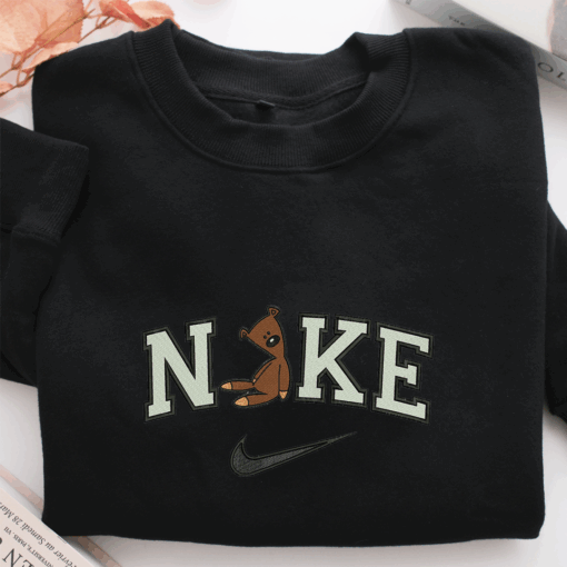 Nike Mr Bean Teddy Nike Embroidered Sweatshirt, Nike Movie Inspired, Best Gifts Idea For Him Her - Image 2