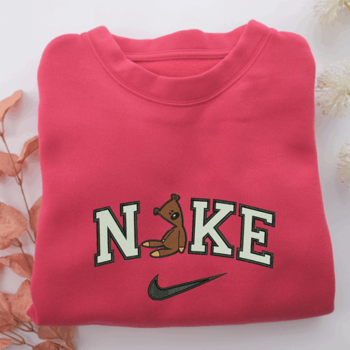 Nike Mr Bean Teddy Nike Embroidered Sweatshirt, Nike Movie Inspired, Best Gifts Idea For Him Her - Image 5