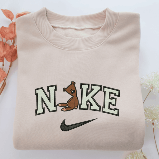 Nike Mr Bean Teddy Nike Embroidered Sweatshirt, Nike Movie Inspired, Best Gifts Idea For Him Her
