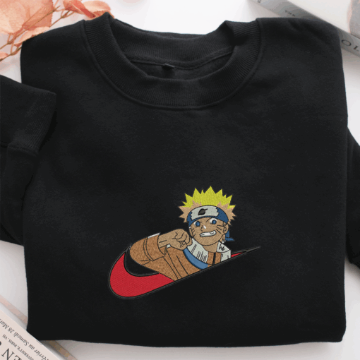 Nike Naruto Nike Embroidered Sweatshirt, Nike Movie Inspired, Best Gifts Idea For Him Her - Image 2