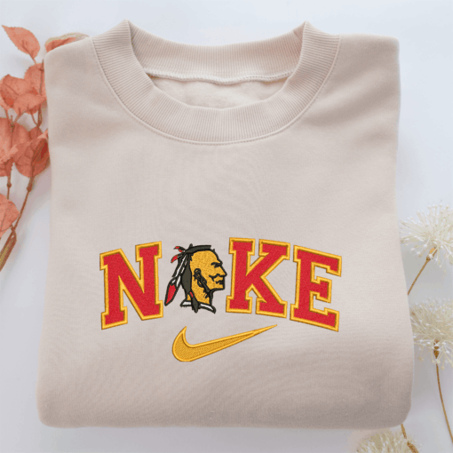 Nike Native Indian Nike Embroidered Sweatshirt, Nike Movie Inspired, Best Gifts Idea For Him Her