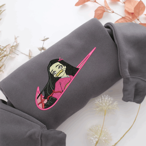 Nike Nezuko Kamado Nike Embroidered Sweatshirt, Nike Movie Inspired, Best Gifts Idea For Him Her - Image 4
