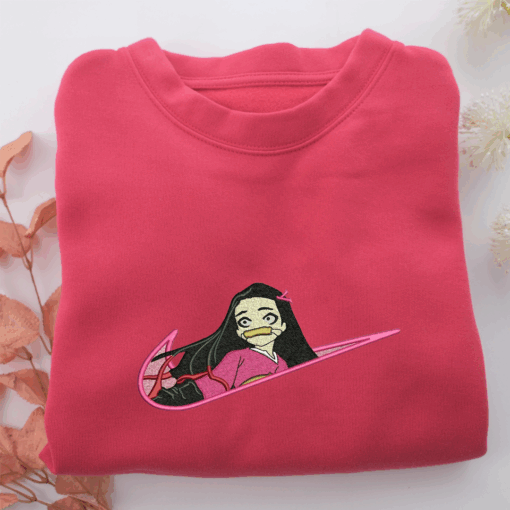 Nike Nezuko Kamado Nike Embroidered Sweatshirt, Nike Movie Inspired, Best Gifts Idea For Him Her - Image 5