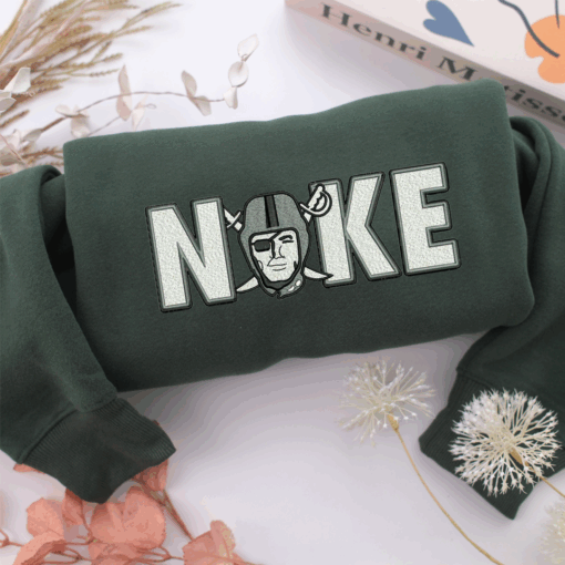 Nike Oakland Raiders Nike Embroidered Sweatshirt, Nike Movie Inspired, Best Gifts Idea For Him Her - Image 3