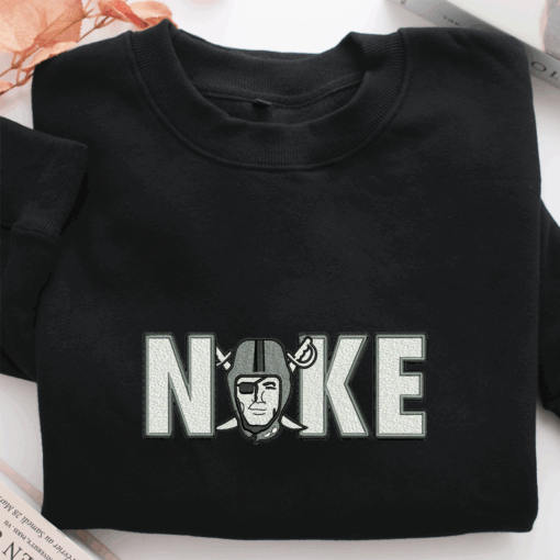 Nike Oakland Raiders Nike Embroidered Sweatshirt, Nike Movie Inspired, Best Gifts Idea For Him Her - Image 2