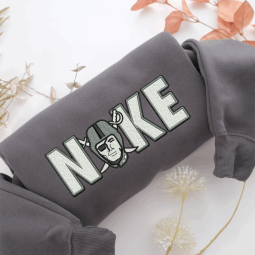 Nike Oakland Raiders Nike Embroidered Sweatshirt, Nike Movie Inspired, Best Gifts Idea For Him Her - Image 4