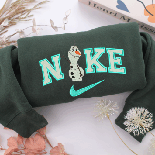 Nike Olaf  Nike Embroidered Sweatshirt, Nike Movie Inspired, Best Gifts Idea For Him Her - Image 3