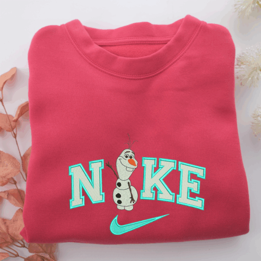 Nike Olaf  Nike Embroidered Sweatshirt, Nike Movie Inspired, Best Gifts Idea For Him Her - Image 5