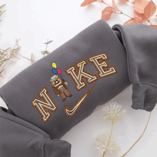 Nike Old Carl Fredricksen Nike Embroidered Sweatshirt, Nike Movie Inspired, Best Gifts Idea For Him Her - Image 4