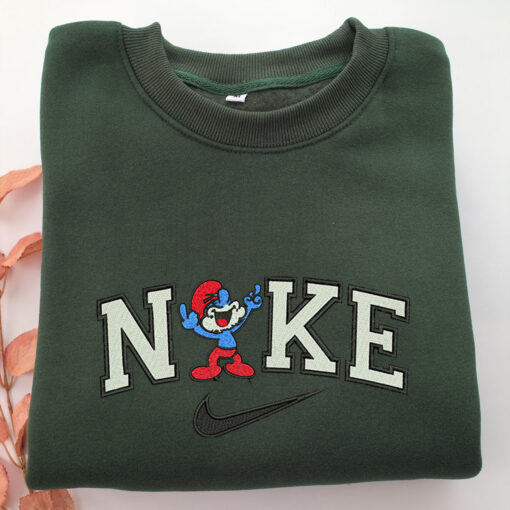 Nike Old Smurfs Embroidery, Disneyland Embroidered Sweatshirt, Movie Disney Inspired, Best Gifts Idea For Him Her - Image 3