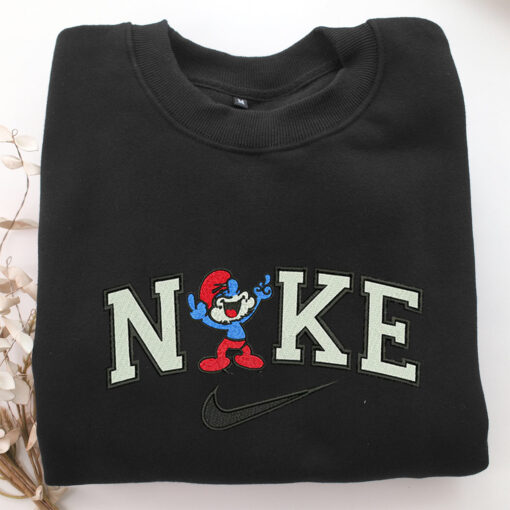 Nike Old Smurfs Embroidery, Disneyland Embroidered Sweatshirt, Movie Disney Inspired, Best Gifts Idea For Him Her - Image 5
