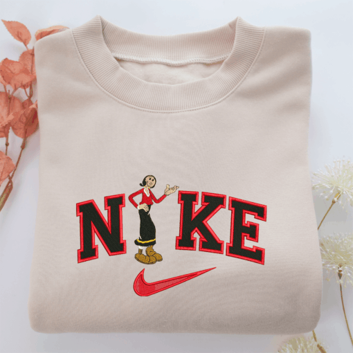 NIke Olive Oyl Nike Embroidered Sweatshirt, Nike Movie Inspired, Best Gifts Idea For Him Her