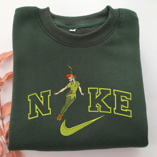 Nike Peter Pan Embroidery, Disneyland Embroidered Sweatshirt, Movie Disney Inspired, Best Gifts Idea For Him Her - Image 3