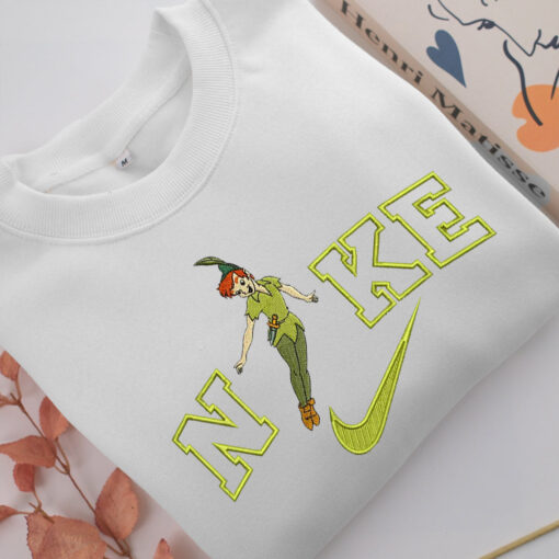 Nike Peter Pan Embroidery, Disneyland Embroidered Sweatshirt, Movie Disney Inspired, Best Gifts Idea For Him Her - Image 2