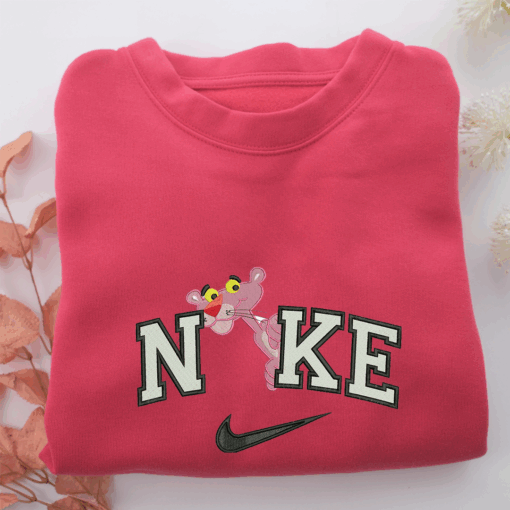 Nike Pink Panther Nike Embroidered Sweatshirt, Nike Movie Inspired, Best Gifts Idea For Him Her - Image 5