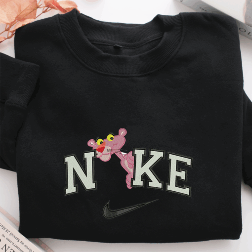 Nike Pink Panther Nike Embroidered Sweatshirt, Nike Movie Inspired, Best Gifts Idea For Him Her - Image 2