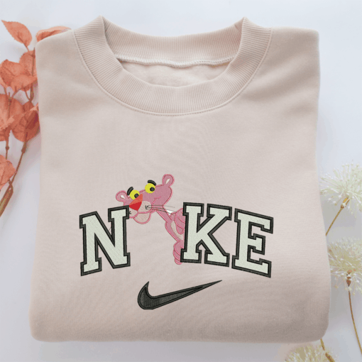 Nike Pink Panther Nike Embroidered Sweatshirt, Nike Movie Inspired, Best Gifts Idea For Him Her