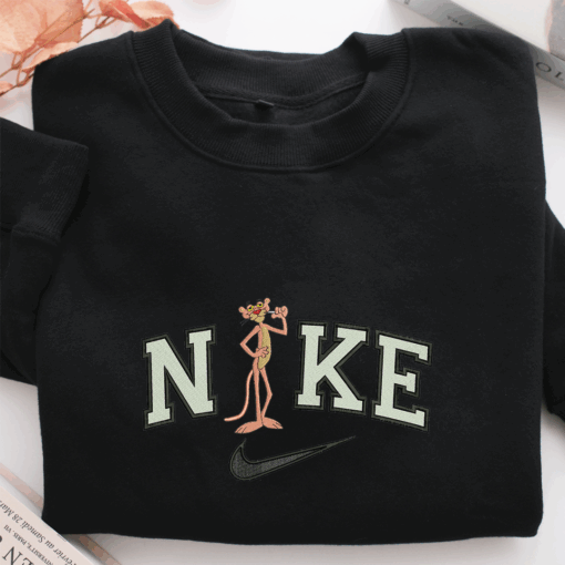 Nike Pink Panther v2 Nike Embroidered Sweatshirt, Nike Movie Inspired, Best Gifts Idea For Him Her - Image 2