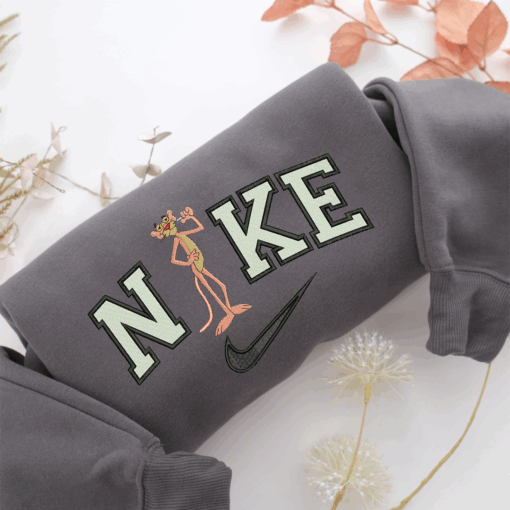 Nike Pink Panther v2 Nike Embroidered Sweatshirt, Nike Movie Inspired, Best Gifts Idea For Him Her - Image 4