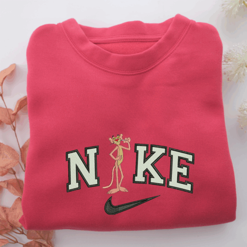 Nike Pink Panther v2 Nike Embroidered Sweatshirt, Nike Movie Inspired, Best Gifts Idea For Him Her - Image 5