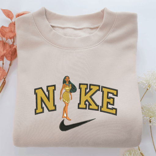 Nike Pocahontas Nike Embroidered Sweatshirt, Nike Movie Inspired, Best Gifts Idea For Him Her