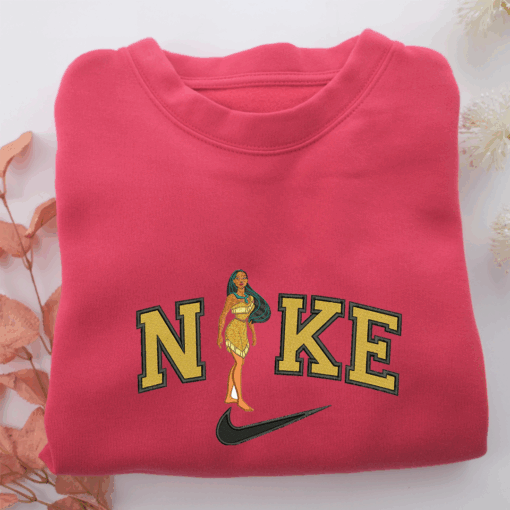 Nike Pocahontas Nike Embroidered Sweatshirt, Nike Movie Inspired, Best Gifts Idea For Him Her - Image 5