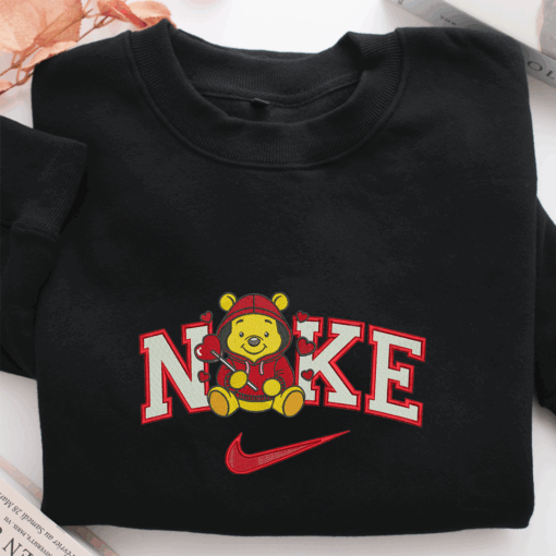 Nike Pooh Love Nike Embroidered Sweatshirt, Nike Movie Inspired, Best Gifts Idea For Him Her - Image 2