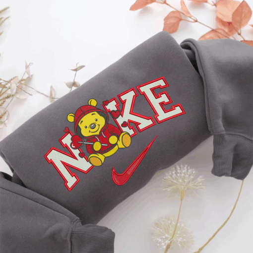 Nike Pooh Love Nike Embroidered Sweatshirt, Nike Movie Inspired, Best Gifts Idea For Him Her - Image 4
