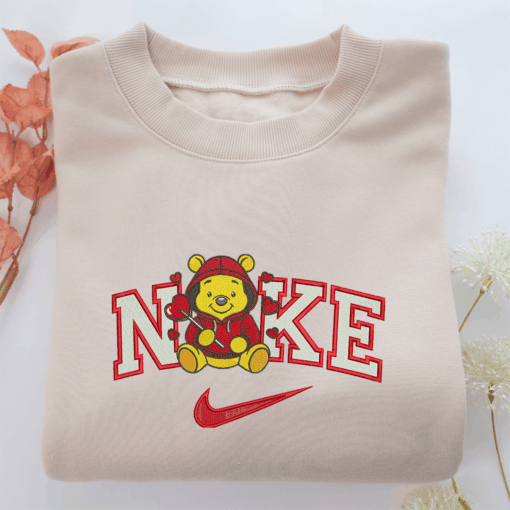 Nike Pooh Love Nike Embroidered Sweatshirt, Nike Movie Inspired, Best Gifts Idea For Him Her