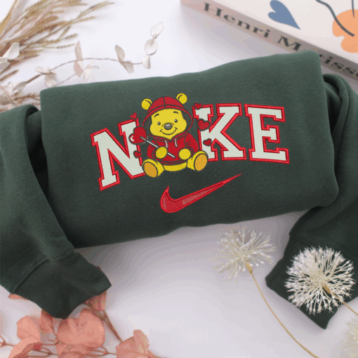 Nike Pooh Love Nike Embroidered Sweatshirt, Nike Movie Inspired, Best Gifts Idea For Him Her - Image 3