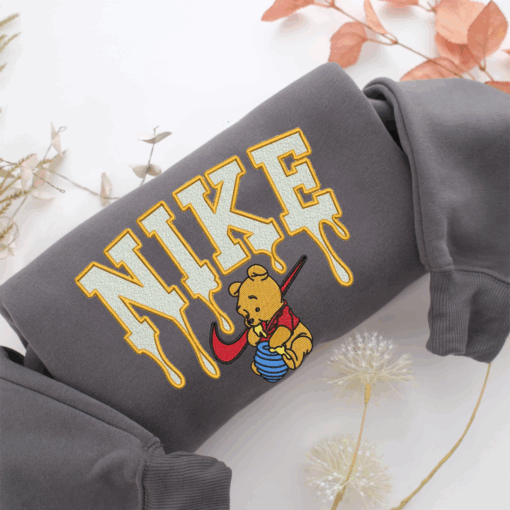 Nike Pooh Nike Embroidered Sweatshirt, Nike Movie Inspired, Best Gifts Idea For Him Her - Image 4