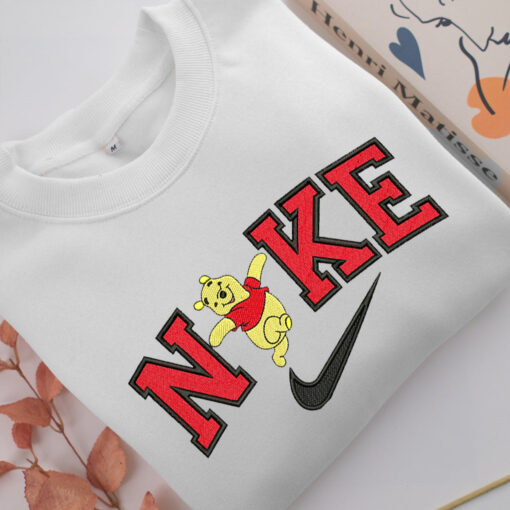 Nike Pooh v2 Embroidery, Disneyland Embroidered Sweatshirt, Movie Disney Inspired, Best Gifts Idea For Him Her - Image 2