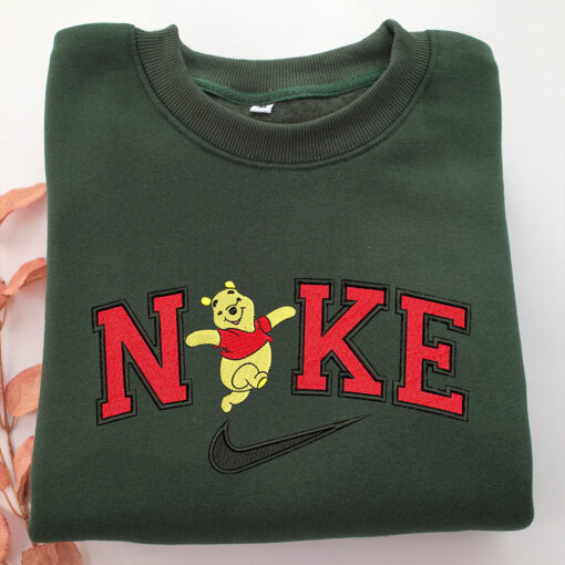 Nike Pooh v2 Embroidery, Disneyland Embroidered Sweatshirt, Movie Disney Inspired, Best Gifts Idea For Him Her - Image 3