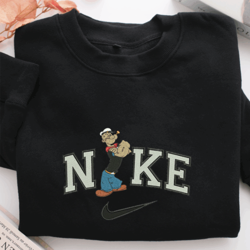 Nike Popeye Nike Embroidered Sweatshirt, Nike Movie Inspired, Best Gifts Idea For Him Her - Image 2