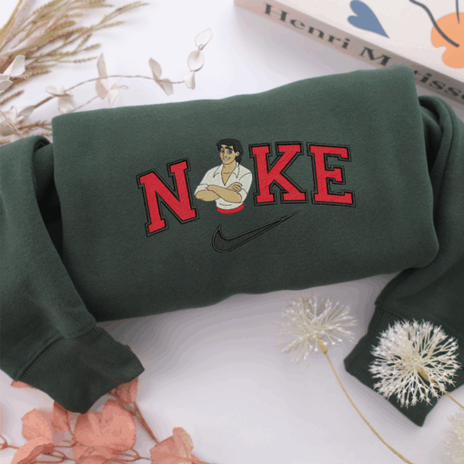 Nike Prince Eric Half Body Nike Embroidered Sweatshirt, Nike Movie Inspired, Best Gifts Idea For Him Her - Image 3