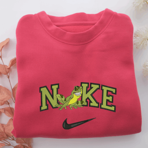 Nike Prince Naveen Frog Nike Embroidered Sweatshirt, Nike Movie Inspired, Best Gifts Idea For Him Her - Image 5