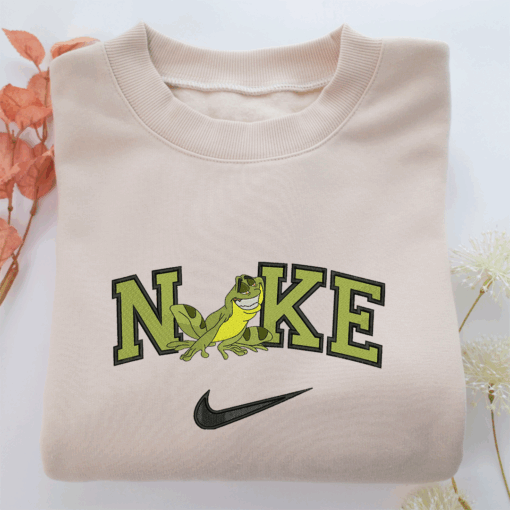 Nike Prince Naveen Frog Nike Embroidered Sweatshirt, Nike Movie Inspired, Best Gifts Idea For Him Her