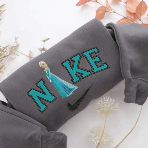Nike Princess Frozen Nike Embroidered Sweatshirt, Nike Movie Inspired, Best Gifts Idea For Him Her - Image 4
