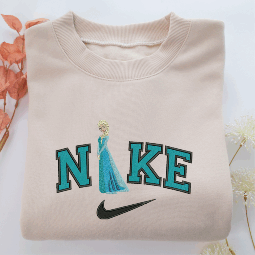 Nike Princess Frozen Nike Embroidered Sweatshirt, Nike Movie Inspired, Best Gifts Idea For Him Her