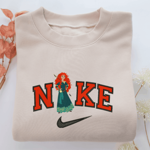 Nike Princess Merida Nike Embroidered Sweatshirt, Nike Movie Inspired, Best Gifts Idea For Him Her