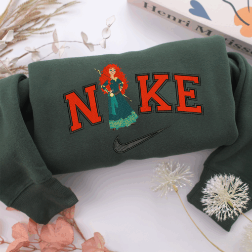 Nike Princess Merida Nike Embroidered Sweatshirt, Nike Movie Inspired, Best Gifts Idea For Him Her - Image 3